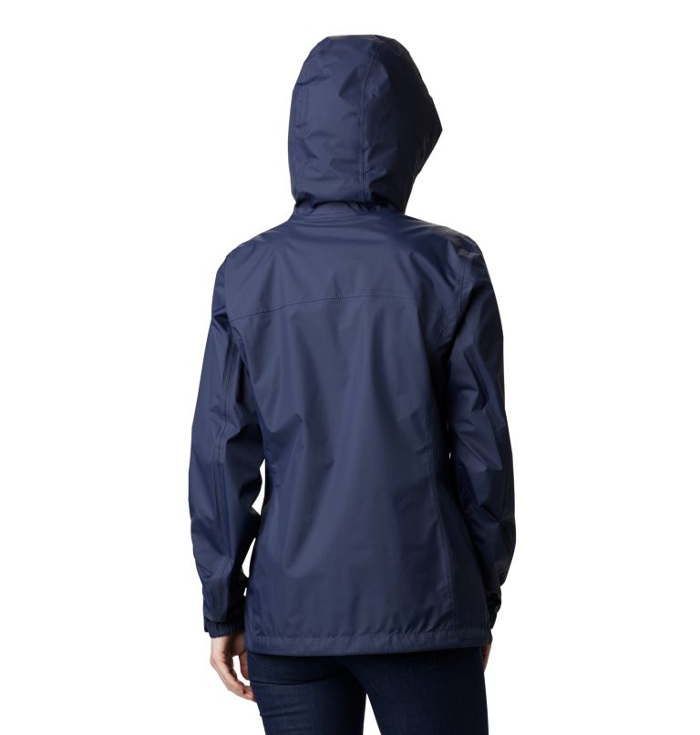 Women's Pouring Adventure II Jacket, Color: Nocturnal, White Zip, image 2