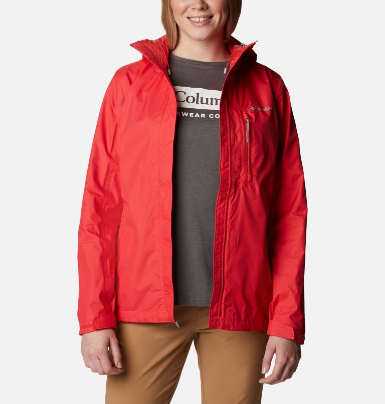 Thumbnail: Women's Pouring Adventure II Jacket, Color: Red Hibiscus, image 8