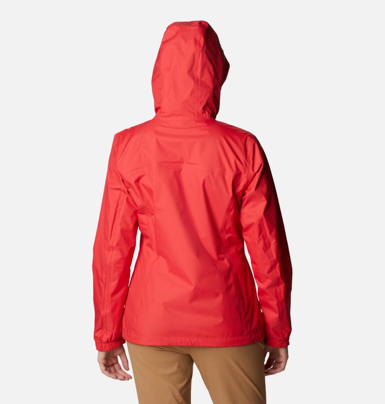 Women's Pouring Adventure II Waterproof Walking Jacket, Color: Red Hibiscus, image 2