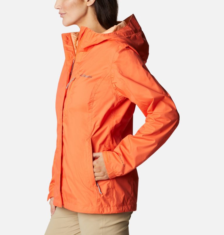 Thumbnail: Women's Pouring Adventure II Jacket, Color: Sunset Orange, image 3
