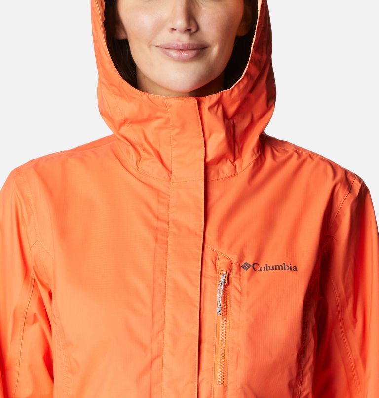 Thumbnail: Women's Pouring Adventure II Jacket, Color: Sunset Orange, image 4