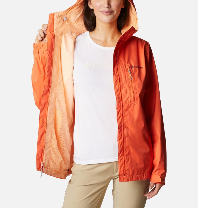Women's Pouring Adventure II Jacket, Color: Sunset Orange, image 5
