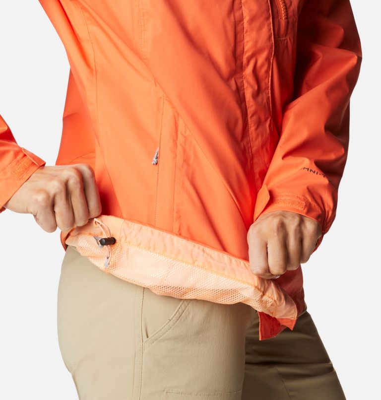 Women's Pouring Adventure II Jacket, Color: Sunset Orange, image 6