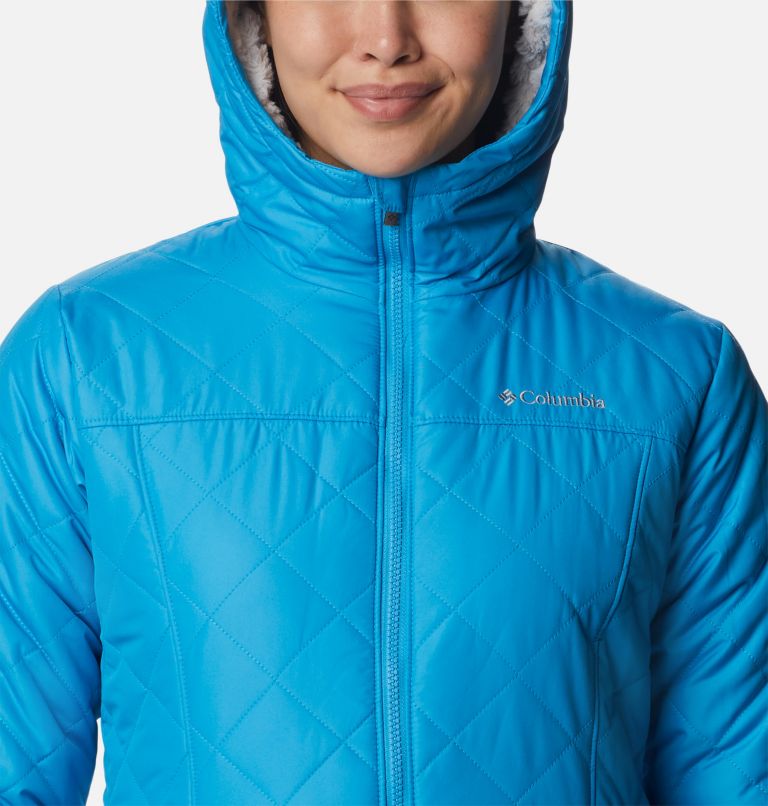 Women's Copper Crest Hooded Jacket, Color: Blue Chill, image 4