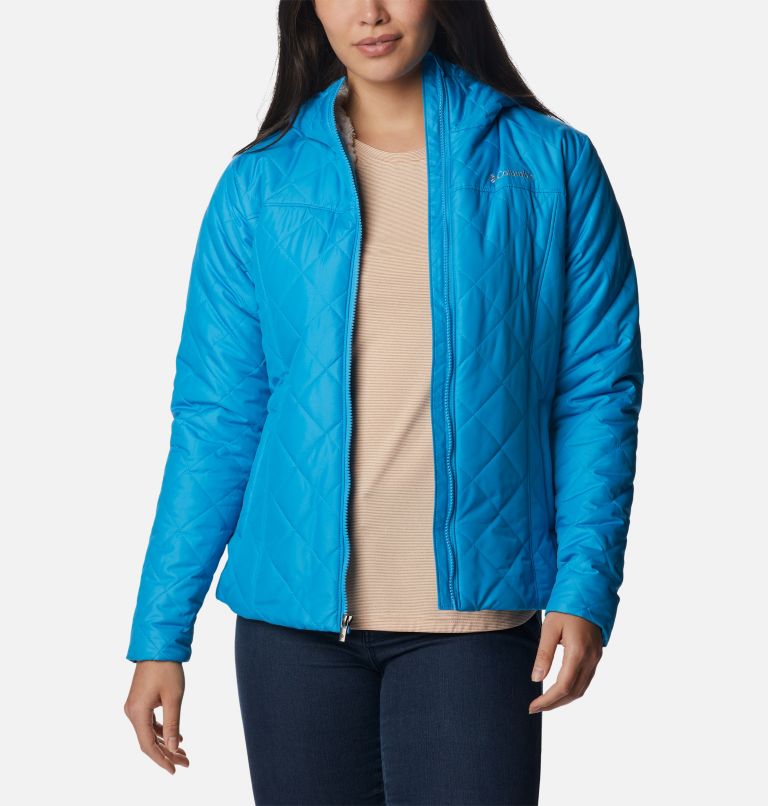 Women's Copper Crest Hooded Jacket, Color: Blue Chill, image 6