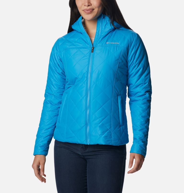 Women's Copper Crest Hooded Jacket, Color: Blue Chill, image 1