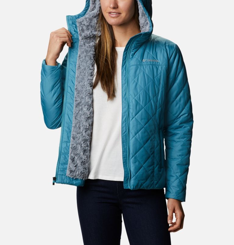 Thumbnail: Women's Copper Crest Hooded Jacket, Color: Canyon Blue, image 5