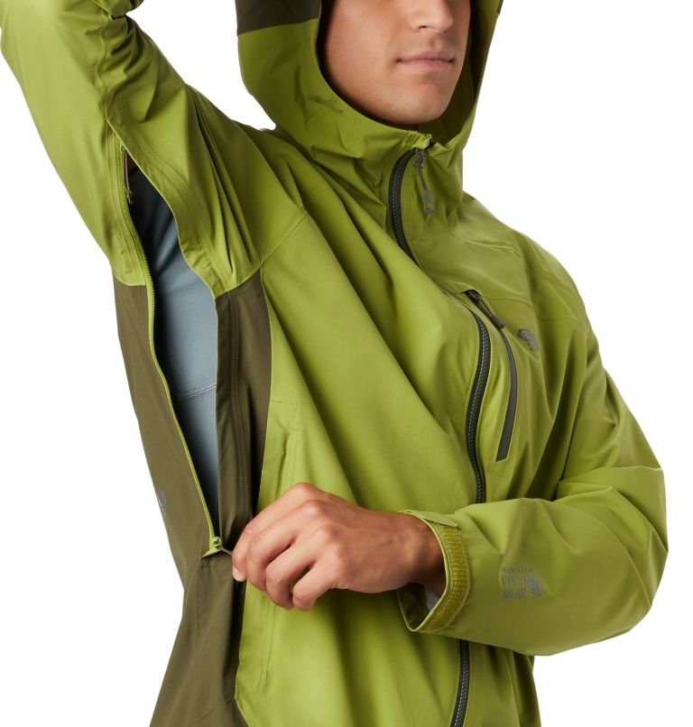 Thumbnail: Men's Stretch Ozonic Jacket, Color: Just Green, image 4