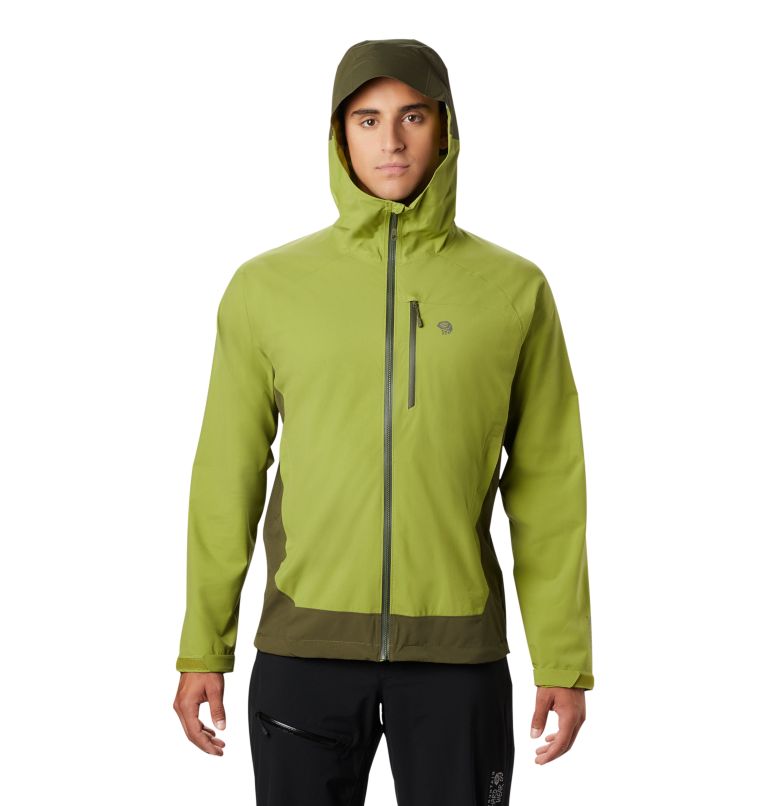 Thumbnail: Men's Stretch Ozonic Jacket, Color: Just Green, image 1