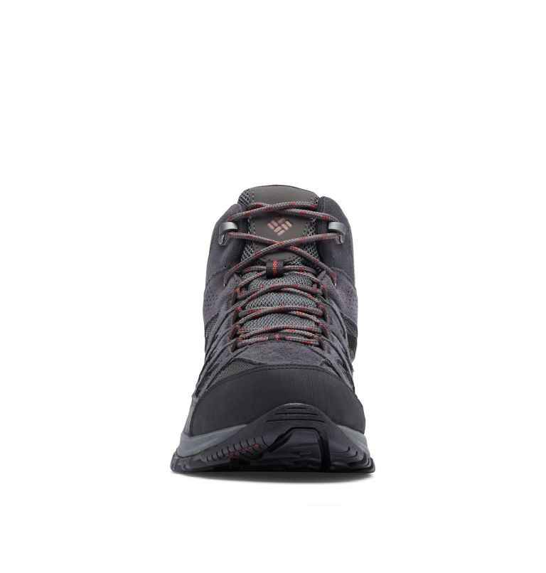 Men's Crestwood Mid Waterproof Hiking Boot, Color: Dark Grey, Deep Rust, image 7