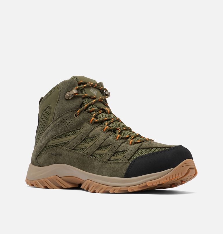 CRESTWOOD MID WATERPROOF | 371 | 14, Color: Hiker Green, Light Orange, image 2