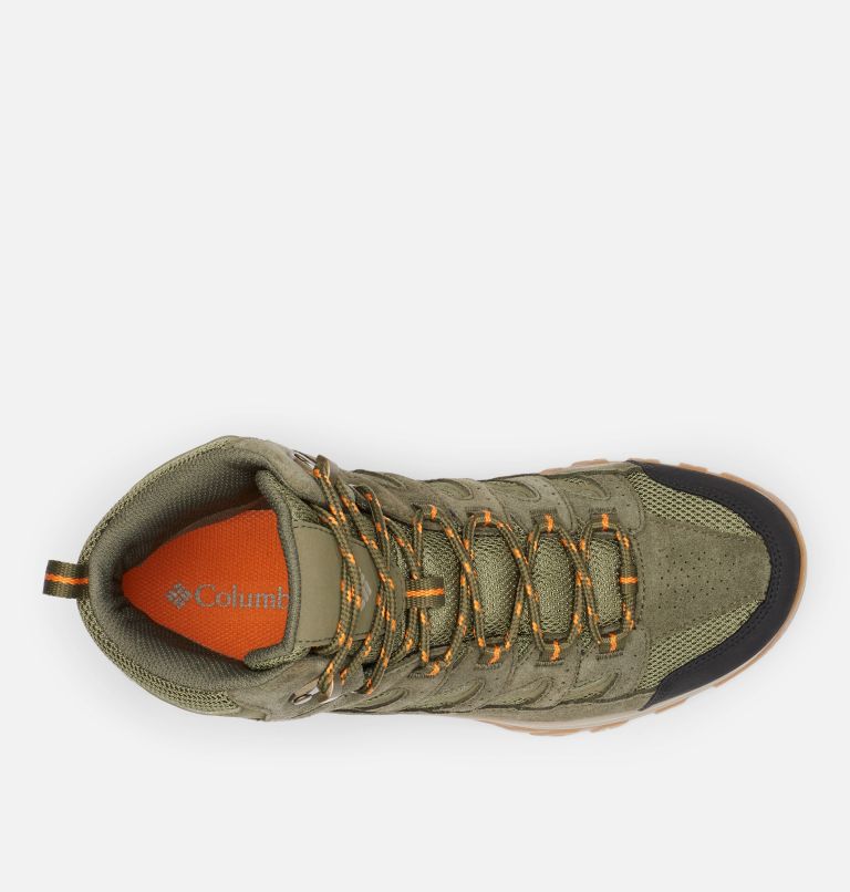 CRESTWOOD MID WATERPROOF | 371 | 12, Color: Hiker Green, Light Orange, image 3