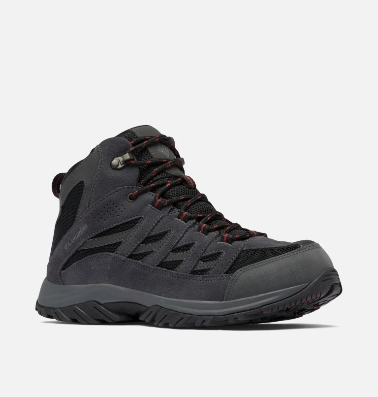 Men's Crestwood Mid Waterproof Hiking Boot - Wide, Color: Black, Charcoal, image 2