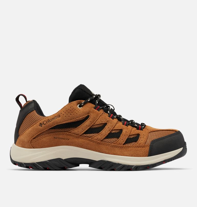 Columbia Men's Crestwood Waterproof Hiking Shoes, Size 12, Elk/Black