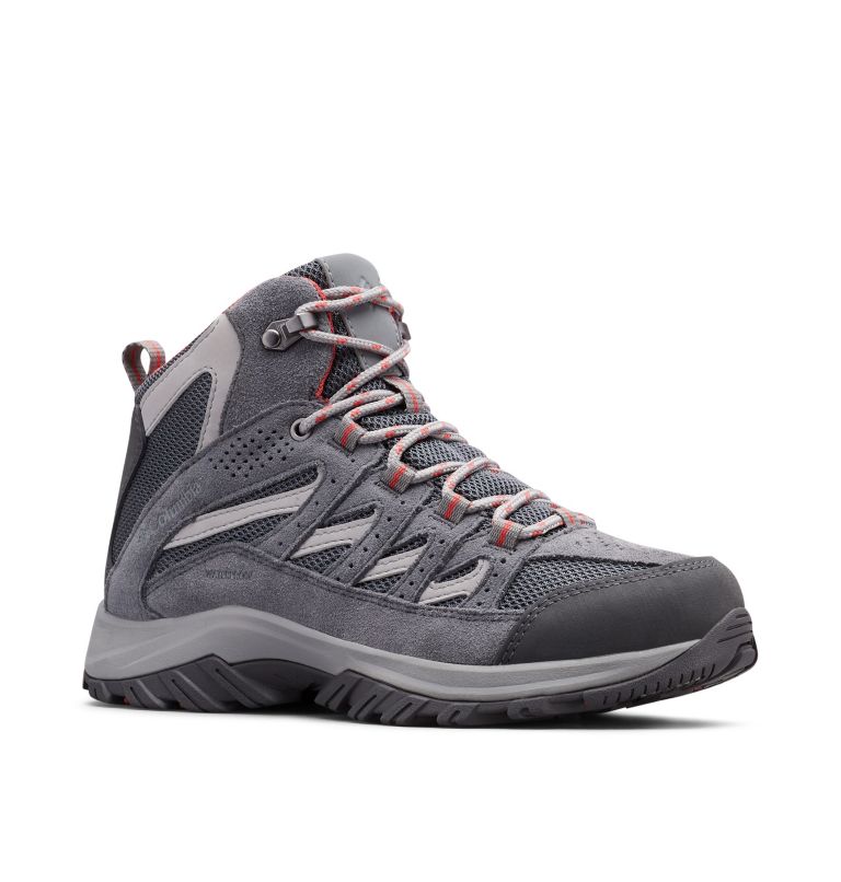 Women's Crestwood Mid Waterproof Hiking Boot, Color: Graphite, Daredevil, image 2