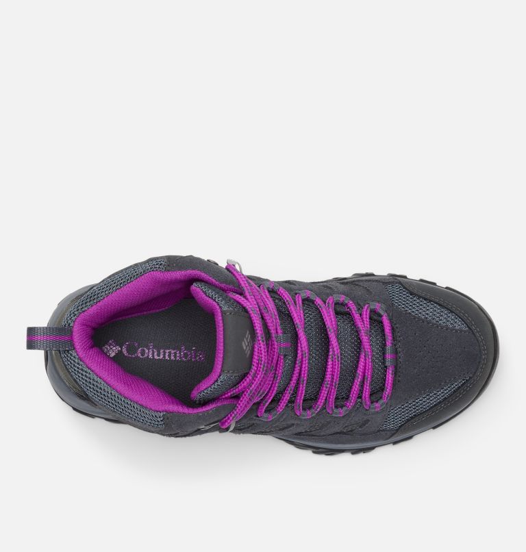 Thumbnail: Women's Crestwood Mid Waterproof Hiking Boot, Color: Graphite, Bright Plum, image 3