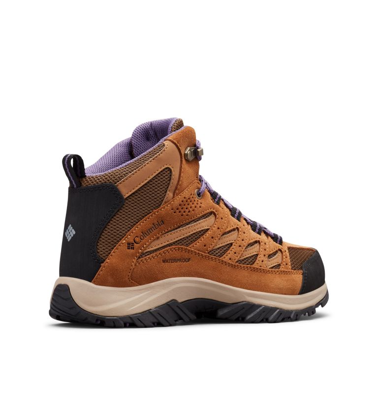 Thumbnail: Women's Crestwood Mid Waterproof Hiking Boot, Color: Dark Truffle, Plum Purple, image 9
