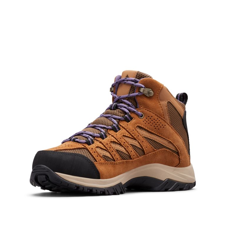 Women's Crestwood Mid Waterproof Hiking Boot, Color: Dark Truffle, Plum Purple