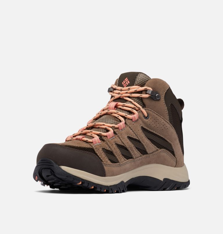 Women's Crestwood Mid Waterproof Hiking Boot, Color: Cordovan, Mud, image 6