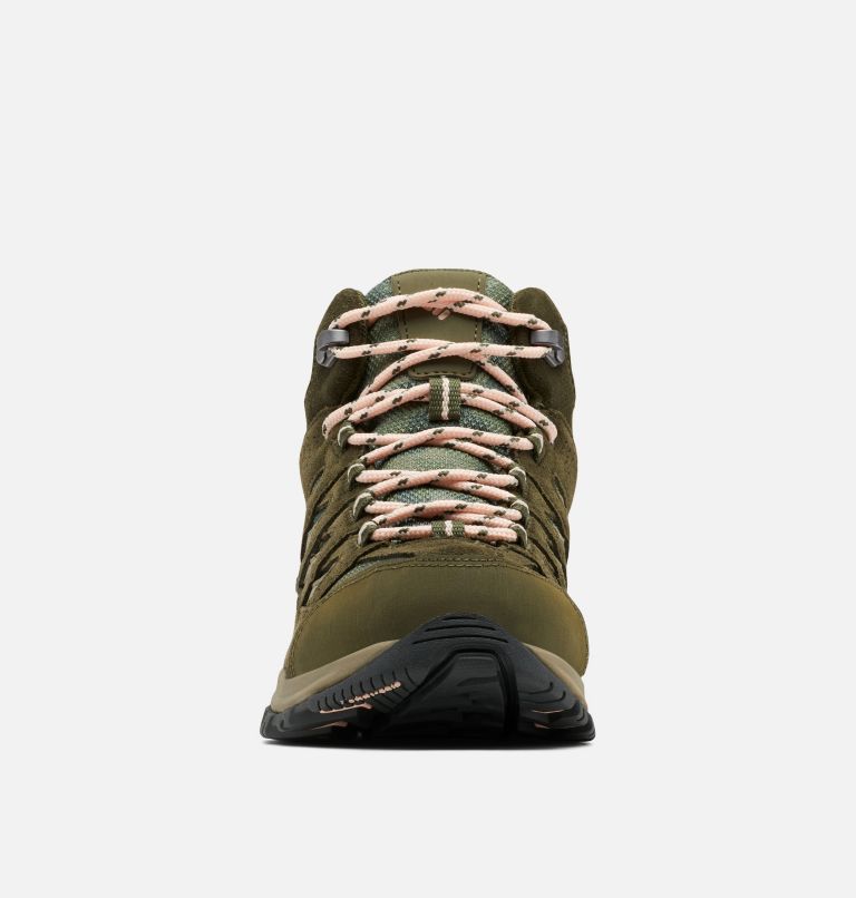 Women's Crestwood Mid Waterproof Hiking Boot, Color: Nori, Peach Blossom, image 7