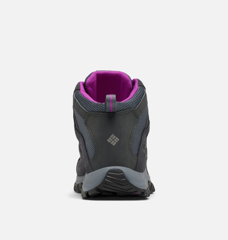 Women's Crestwood Mid Waterproof Hiking Boot - Wide, Color: Graphite, Bright Plum, image 8