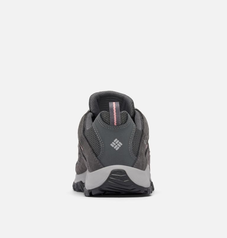 Women's Crestwood Waterproof Hiking Shoe, Color: Dark Grey, Salmon Rose, image 2