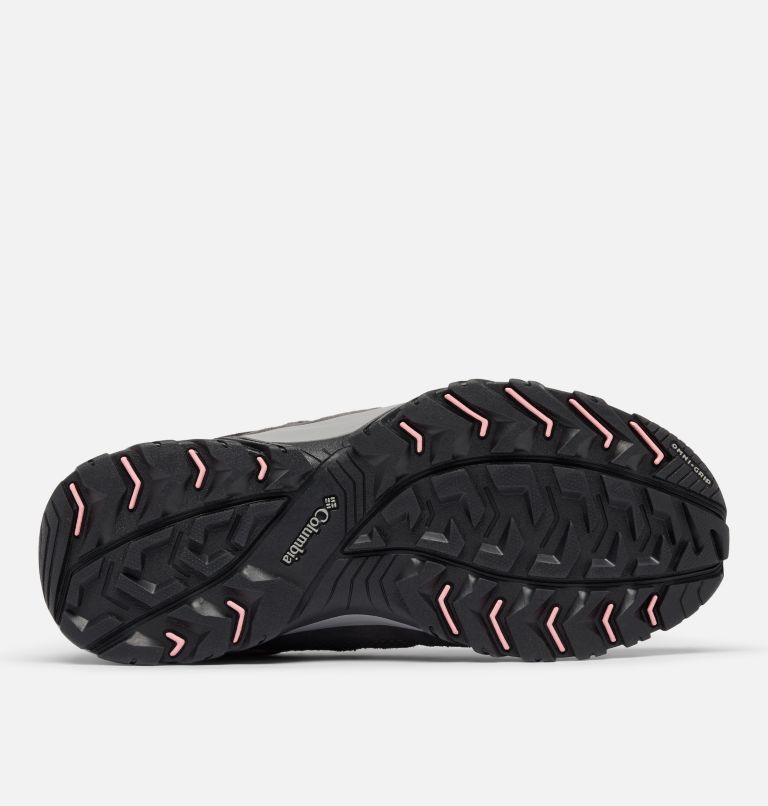 Women's Crestwood Waterproof Hiking Shoe, Color: Dark Grey, Salmon Rose, image 5