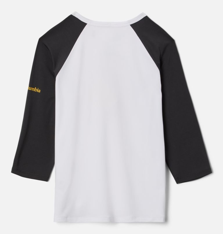 Kids’ Outdoor Elements 3/4 Sleeve Shirt, Color: White, Shark CSC Graphic, image 2