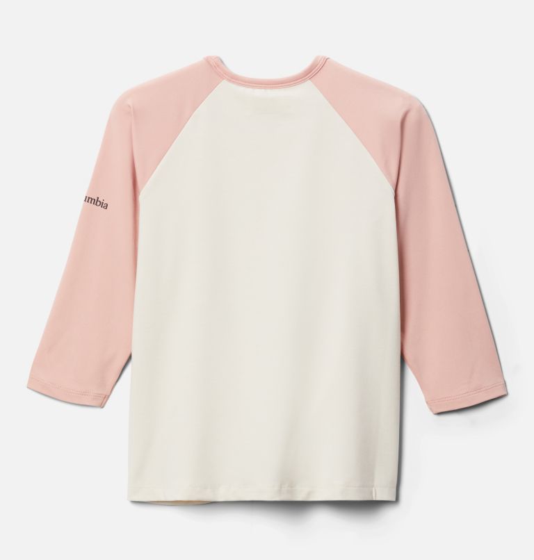 Thumbnail: Kids’ Outdoor Elements 3/4 Sleeve Shirt, Color: Chalk Heather, Faux Pink, image 2