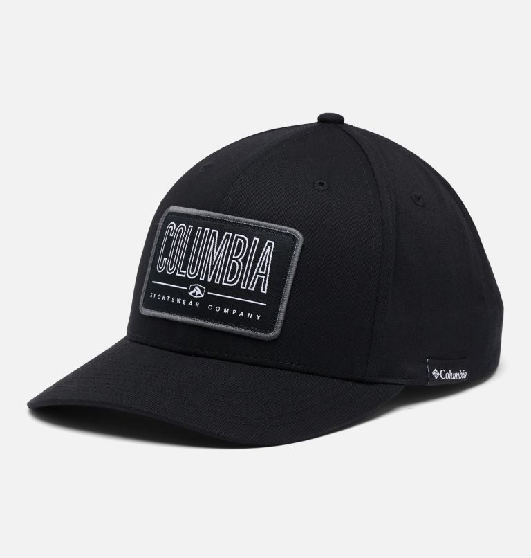 Trail Essential Snap Back | 020 | O/S, Color: Black, Outlined Badge, image 1
