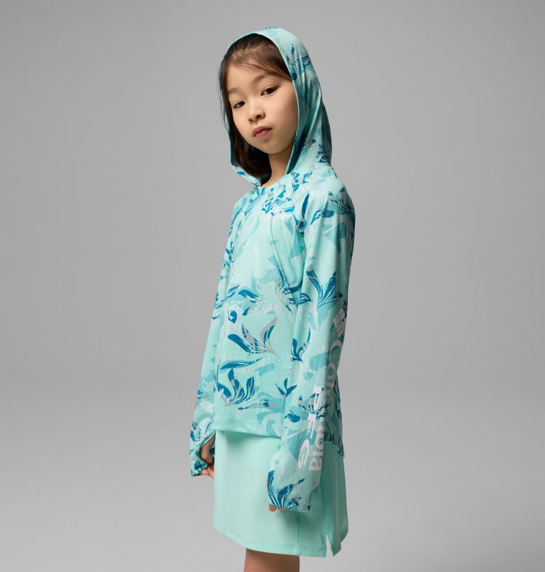 Girls' PFG Super Tidal Hoodie, Color: Spray Undertow, image 3