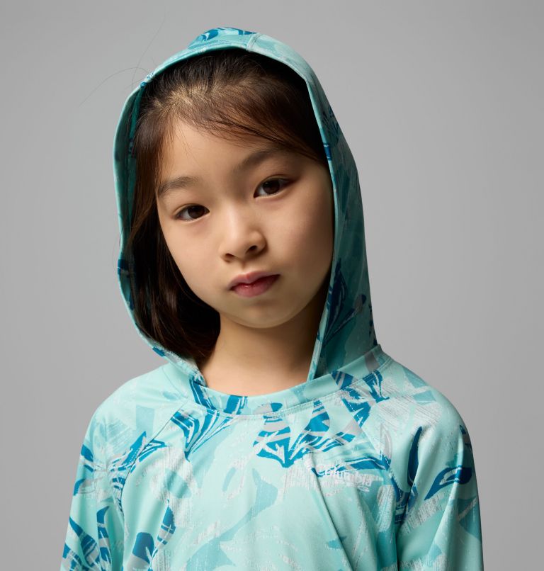 Girls' PFG Super Tidal Hoodie, Color: Spray Undertow, image 4