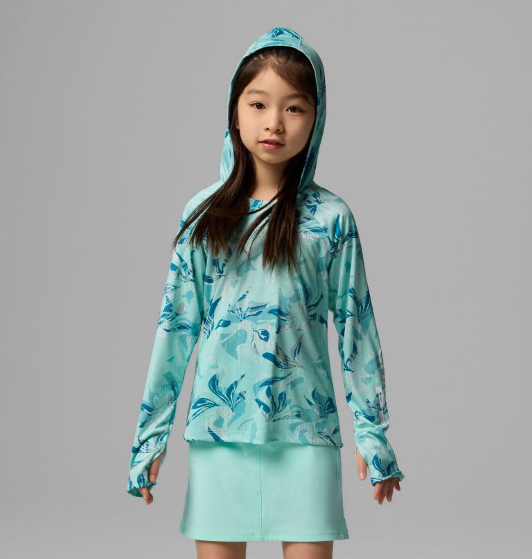 Girls' PFG Super Tidal Hoodie, Color: Spray Undertow, image 7