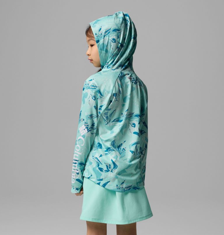 Girls' PFG Super Tidal Hoodie, Color: Spray Undertow, image 2