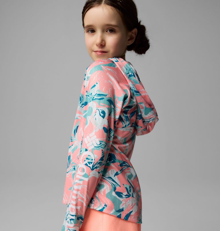Girls' PFG Super Tidal Hoodie, Color: Sorbet Undertow, image 3