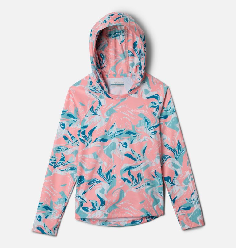 Girls' PFG Super Tidal Hoodie, Color: Sorbet Undertow, image 1