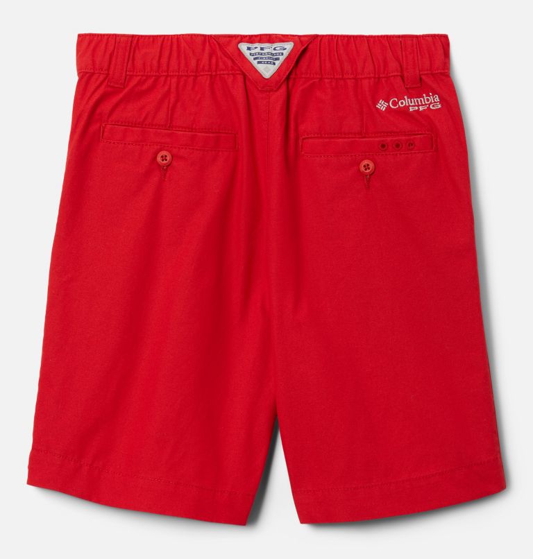 Boys' PFG Bonehead Shorts, Color: Red Spark, image 2