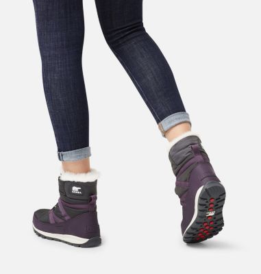 sorel women's whitney short lace snow boot
