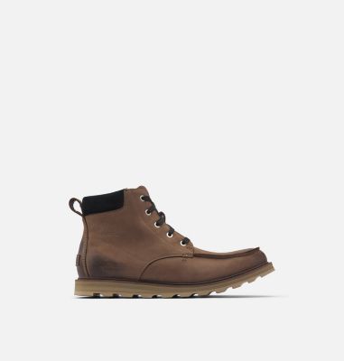 sorel men's madson moc toe waterproof