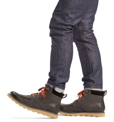 men's moc toe casual boots
