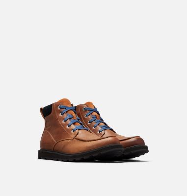 sorel men's madson moc toe waterproof casual boots