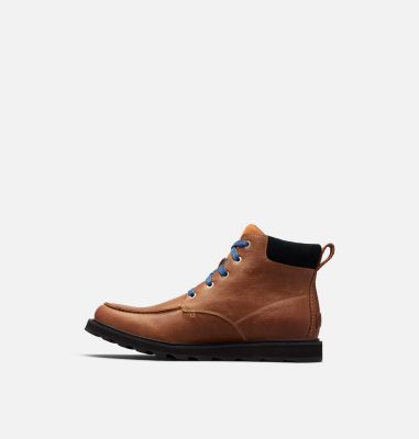 sorel men's madson moc toe waterproof casual boots