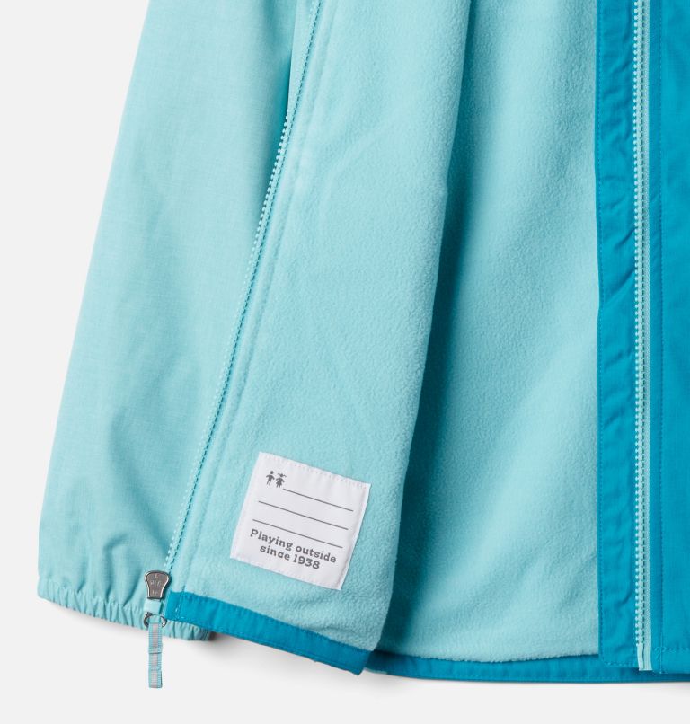 Girls’ Endless Explorer Jacket, Color: Fjord Blue, Aquatint, image 3