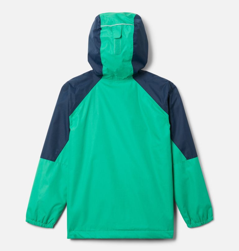 Boys’ Endless Explorer Jacket, Color: Dark Lime, Collegiate Navy, image 2