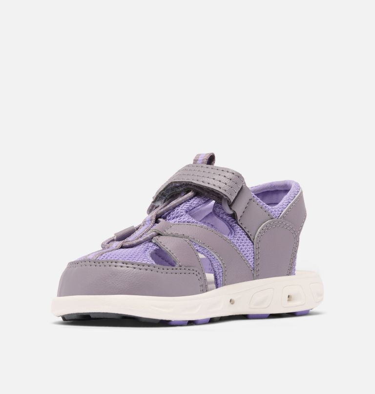 Little Kids' Techsun Wave Sandal, Color: Granite Purple, Paisley Purple, image 6