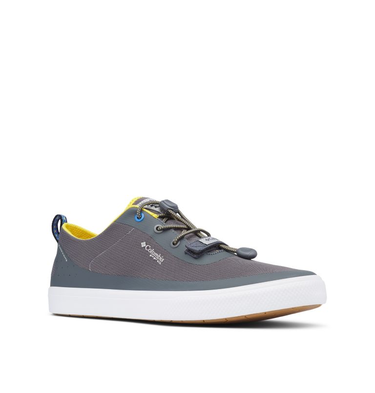 Men’s Dorado CVO PFG Shoe, Color: Ti Grey Steel, Electron Yellow, image 2