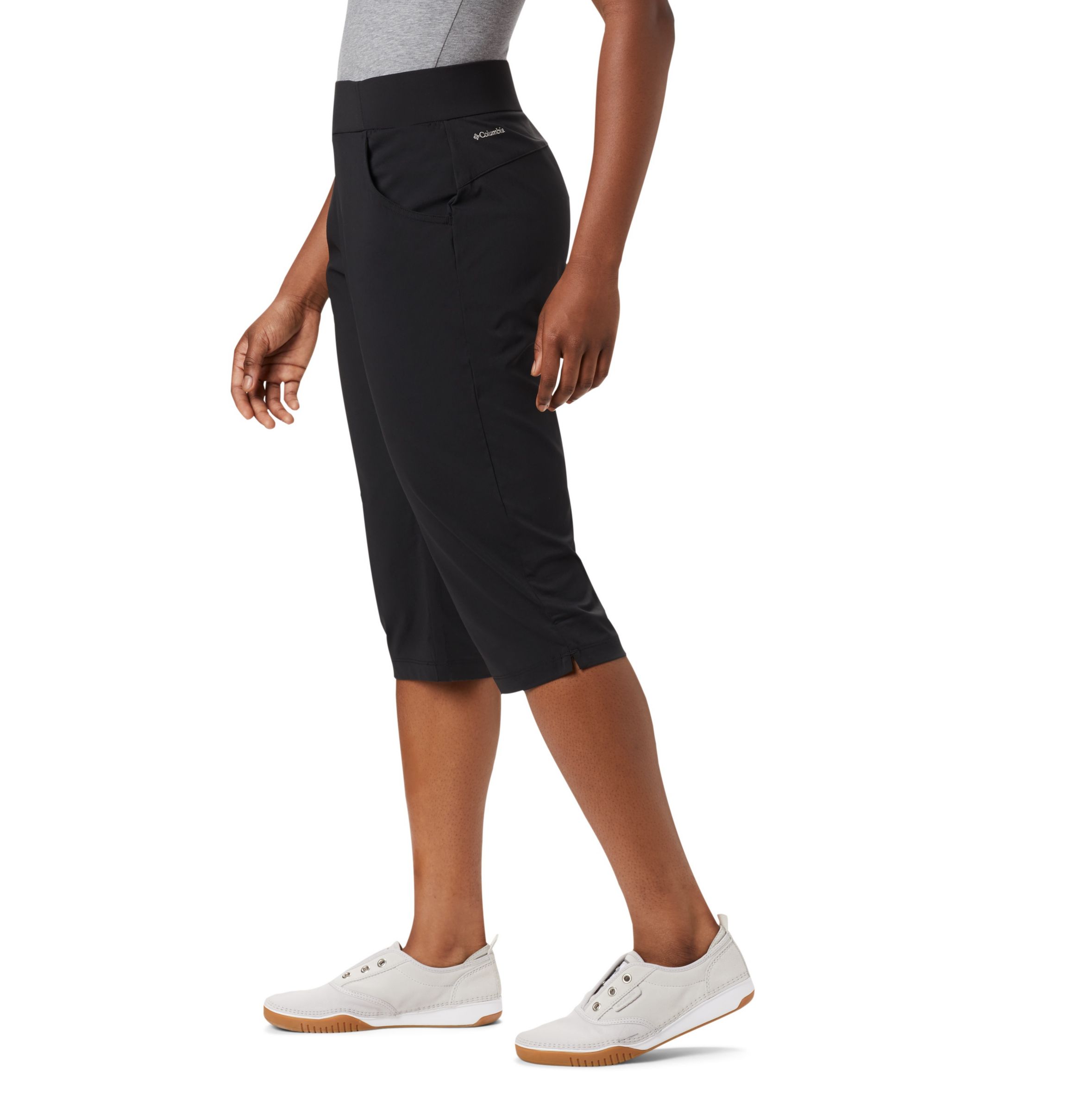 Columbia Wander More Capri - Womens, Nocturnal, L, — Inseam Size: 20 in,  Gender: Female, Age Group: Adults, Apparel Fit: Regular, Pant Style: Capris  — 1768171591L