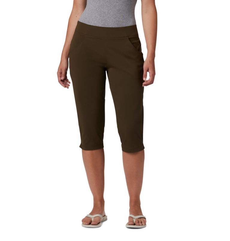 Women’s Anytime Casual Capris, Color: Olive Green, image 1
