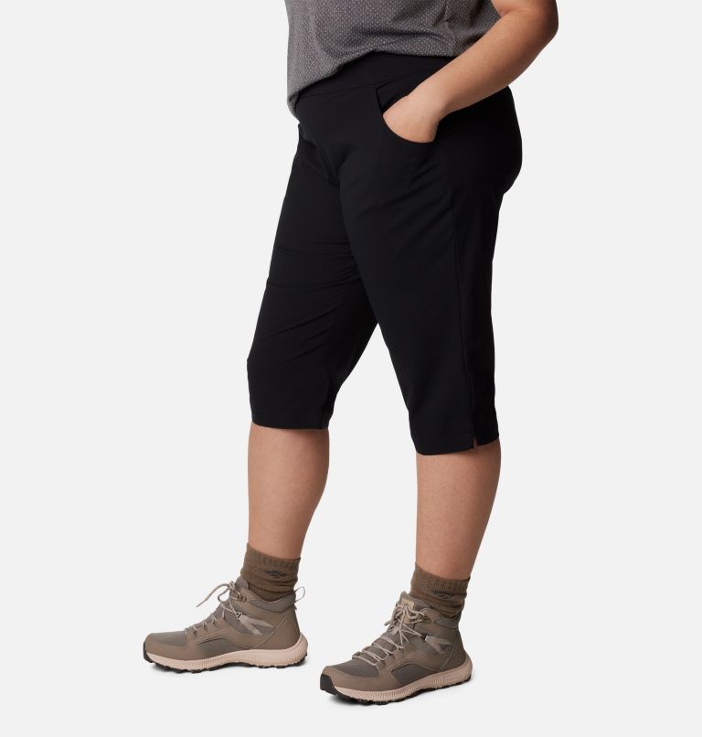 Woman Within Women's Plus Size Sport Knit Capri Pant - S, Black