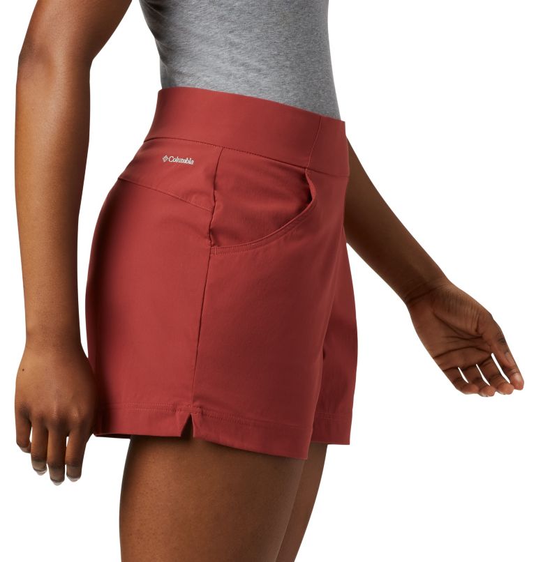 Women's Anytime Casual Shorts, Color: Dusty Crimson, image 4
